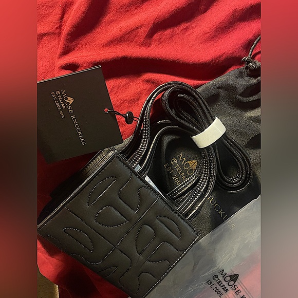 Brand new Unused Small Black Mooseknuckle x Telfar Collab Tote Bag for sale - Picture 3 of 4